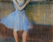 埃德加 德加 : Dancer in Blue at the Barre